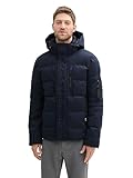TOM TAILOR Herren 1041323 Pufferjacke mit Abnehmbarer Kapuze, 10668-sky Captain Blue, XXL