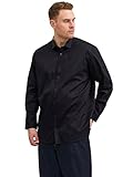 JACK & JONES Herren Freizeit Hemd JPRBLACARDIFF Relaxed Fit Plussize 2XL-8XL, Größe:4XL, Farbe:Black Loose FIT 12235157