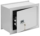 ARREGUI Ideal-5 271350 Wandtresor Zum Einmauern | Safe Mit Doppelbart Sicherheitsschloss | Doppelbolzen Verriegelung | Anwenderfreundlicher Tresor Mit Schlüssel | Wandmontage | 30x41x20cm