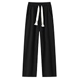 Generisch Herren Freizeithose Einfarbig Jogginghosen Gerade Streetwear Schnitt Bequeme Hose Mit Elastischem Bund Cargo Hosen Leichte Joggerhose Bequem Kletterhose Funktionshose