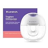 Lansinoh tragbare elektrische Milchpumpe – freihändig und leise abpumpen ohne Kabel & Schläuche – wiederaufladbarer Akku – einfache Bedienung & Reinigung - handsfree