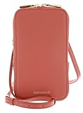 Coccinelle Leder Handytasche Flor Hi-Tech Phone Bag Pink Clay koralle