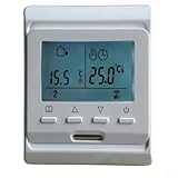 Smart WiFi Thermostat, programmierbarer Temperaturregler mit Speicherfunktion, geeignet für elektrische Heizsysteme, Antibrennbares Material(MK60EWIFI-EIectric Fußbodenheizung 16A)