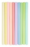 Interdruk Krepppapierrollen für Kinder, DIY und Dekorationen, 10 Rollen (50 cm x 200 cm, 28 g/m²), Pastellfarben sortiert, 003 Pastell