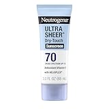 Neutrogena Ultra-Sheer Dry-Touch-Sonnenschutzmittel, SPF 70, 88 ml - Sonnenschutz