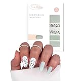 Fairy Nail Nagelfolien | Nagellackstreifen für Fingernägel | 16 Nagelsticker für die perfekte Maniküre Zuhause (Holy)