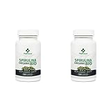 Spirulina Organic Bio 300 Tabletten Entschlackung Entgiftung Abnehmen 70% Protein (Packung mit 2)