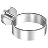 Dailyart Haartrocknerhalter Haartrockner Halterung Fönhalter zum Kleben Wandmontage - Befestigen ohne Bohren, Edelstahl, Silber