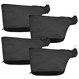 4 Stück Staubbeutel Set, Staubbeutel für GehrungssäGe mit Reißverschluss & Drahtständer, Staubbeutel Zubehör, Sägemehlbeutel für Modell 255(Schwarz)