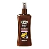 Hawaiian Tropic| Glowing Protection Sonnenschutz-Öl LSF 15 UVA + UVB-Schutz, 200 ml, tropischer Duft mit Kokosnussöl, wasserfest, vegan
