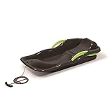 Prosperplast Schlitten Race Anthrazit | schneller Kunststoffschlitten für Schnee & Abfahrten | robust & frostbeständig | leicht & kompakt | strapazierfähig & langlebig | 87×40×18 cm