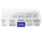 VALICLUD 1 Satz Brillenschrauben Reparaturset mit Schraubendreher Langlebige Brillenreparaturschrauben aus Metall Tragbares Brillenwerkzeug für Brillen Sonnenbrillen und Zufällige Farbe