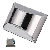 Kisangel Wasserdichte Solar Wandleuchte aus Edelstahl mit LED für Garten Terrasse und Einfahrt Wetterfeste Outdoor Solarlampe mit Erweitertem Leuchtbereich und Modernem Design