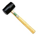 Veemoon Doppelkopfhammer elastisch einschlagwerkzeug handwerkzeug gummistecker Holzhammer werkzeug holzbearbeitung werkzeug für holzbearbeitung holzwerkzeug Gummihammer Hölzern Black
