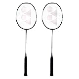 YONEX ZR 100 Badmintonschläger mit kompletter Abdeckung, leichtes Aluminium-Mischgewebe, 2 Stück