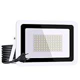 MIWATT 100W LED Strahler 7200LM Außenleuchte Superhell LED Fluter Außenstrahler Flutlicht IP68 Flutlichtstrahler Scheinwerfer Kaltweiß Licht für Garten, Garage…