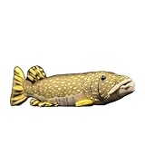 BIVVI Simulation Pike Doll Northern Pike Doll Weiches Tier Plüschtier Geschenk