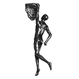 SOLUSTRE Retro Industrielle Harz Wanddekoration Kletternder Mann Figurine Wandkunst für Wohnzimmer Bar Einzigartige Deko für Tv Hintergrundwand Kreative Wandbehang Skulptur