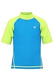 HDTIYUYP UV Shirt Kinder Kurzarm - Jungen Schwimm Tshirt Kinder Badeshirt RashWeste Surfen Tshirt Schnelltrocknend Strand Shirt Wassersport Top Prozess blau 7/8y