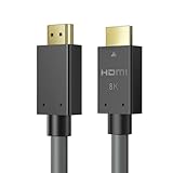 8K HDMI-Kabel 5m, HDMI 2.1 zertifiziertes Kabel mit Supergeschwindigkeit 48Gbps 4K120Hz 8K60 144Hz eARC HDR10, HDCP 2.2 und 2.3 3D, kompatibel mit Apple TV 4K Roku HDTV Blu-ray PS5/4 Xbox X RTX3090