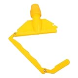 HAWILLOSCH Moppkopf-Clip Moppkopfhalter Abnehmbarer Moppstiel Moppklammern Flash-Power-sprühwischer Austausch des Moppkopfes Bodenwischerklemme Schwimmbad Wischmop Handhaben Plastik Yellow