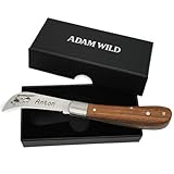 ADAM WILD Pilzmesser mit Gravur | Geschenke für Pilzsammler | personalisiertes Taschenmesser mit Name