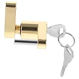 UTHCLO Schwere Anhängerkupplung Schloss aus Zinklegierung Diebstahlsichere Ersatz Traktor Anhängerschloss Robustes Anhängerzubehör Einfache Montage Langlebiger Schutz für Wohnwagen und