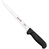 Victorinox Küchenmesser Filetiermesser flex Fibrox 20 cm Messer, Edelstahl, rostfrei, Schwarz, Standard