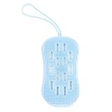 Housoutil Multifunktionale Silikon Badbürste mit Lanyard Blau Hautfreundlich und Schäumend Badehilfe für Sanfte Körperreinigung Zuhause