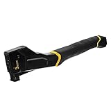 Stanley FatMax Hammer Tacker Extra Light Set (rückschlagfrei, rückstaufrei, 3er Klammerfach extra lang, ideal für Dachdecker und Bodenleger, inkl. 1.000 Klammern Typ G 10mm) FMHT81394-9