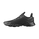 Salomon Alphacross 4 Herren Trail Running Schuhe, Starker Grip, Dauerhafter Komfort, Vielseitige Performance, Black, 44