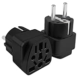 Reisestecker UK to EU Adapter,Adapter Adapter China Deutschland Stecker, Universal Adapter,Schweiz,England,USA,Australien,Stromadapter Stecker 2 Stück