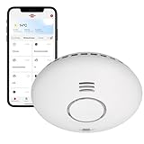 Brennenstuhl Connect WiFi Rauch-und Hitzewarnmelder WRHM01 mit App-Benachrichtigung (WLAN Rauchmelder inklusive 2X Batterien, geprüft nach EN 14604)