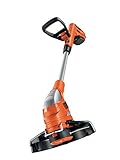 Black+Decker Akku-Rasentrimmer (18V 2,0Ah Li-Ion, Schnittbreite 23 cm, Zweithandgriff, Kantenschneidfunktion, E-Drive, Teleskopstiel, inkl. Akku und Ladegerät) GLC1823L20