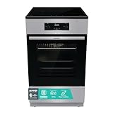 Gorenje GEIT5C61SPG Standherd mit Induktionskochfeld, 50 cm, 70 Liter,Silber, PerfectGrill, AirFry, FrozenBake, Pizza Mode 300°C, AquaClean, Made in Europe, inox