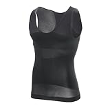 MEETYOO Herren Kompression Tank Top/Langarm Shirt Shapewear Unterhemd Männer Sport Shirt Muskelshirts Fitness Workout Schnelltrocknend Atmungsaktiv