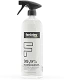 ferdotec Isopropanol 99,9% Spray 1L – hochreiner Reinigungsalkohol in Sprühflasche zum rückstandsfreien Entfetten & Reinigen von Auto, Lack, KFZ, Elektronik & 3D-Druck
