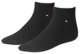 Tommy Hilfiger Herren Socken TH MEN QUARTER 2P, Gr. 43/46, Schwarz