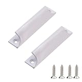 2 Stück Balkontürgriff Außen Metall, Aluminiumlegierungsgriff Mit Schrauben,Schiebetürgriff,Terrassentürgriff,Schrankschubladengriff,Küchentürgriffe für Fenster,Balkontüren, Schiebetüren, Schubladen