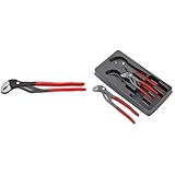 KNIPEX Cobra® XXL Wasserpumpenzange & Cobra®-Paket Wasserpumpenzangen-Set, 3-teilig, 150 bis 300 mm, Selbstklemmeffekt, Zangenset, Werkzeugset, 00 20 09 V02