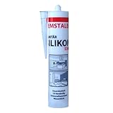 1x Remstaler SANITÄR SILIKON 300ml | Wasserdicht | für Innen- und Außenbereich | weiß und transparent (transparent)