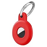 Ainiv Schutzhülle für AirTag, Kompatibel mit Apple Airtag Silikon Schlüsselanhänger, Anhänger Schutzhülle für Airtag mit Schlaufe, Locator Tracker Abdeckung Cover, Locator Keychain für Apple