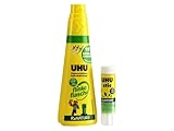UHU 46285 Vielzweckkleber flinke flasche und GRATIS Klebestift magic
