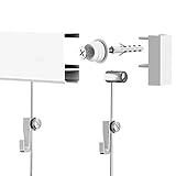 Leha 10m Bilderschienen Galerieschienen Slider - Set 10 Meter weiß Bilderleisten