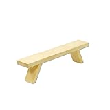 Holz-Schwibbogenbank, ca. 40 x 7 x 10 cm, natur