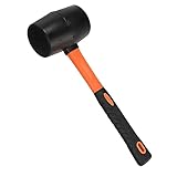 Doppelseitiger Hammer, Gummihammer für Vinylböden, weicher Gummihammer für Schmuckhandwerker, verschleißfester Gummihammer für Camping, leichter, rutschfester Kunststoffgriff