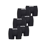 Levi's Herren Boxershorts 6er Pack - Solid Basic Boxer Brief - 905001001 (Schwarz, XL)