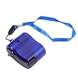 JOINPAYA Handkurbel Generator Powerbank USB Notfall ladegerät mit Roter LED leuchte Tragbar Leicht für Outdoor Camping Wandern Zuverlässige Mobile Stromversorgung
