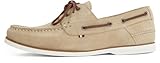 TOMMY HILFIGER Herren Boat Schuhe Core aus Wildleder, Beige (Beige), 44