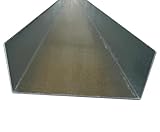 Bamdis ZaunProfil U-Profil für Bambuswände, Verzinkter Stahl, 150 cm Länge, 10,2x4 cm, Einfache Montage